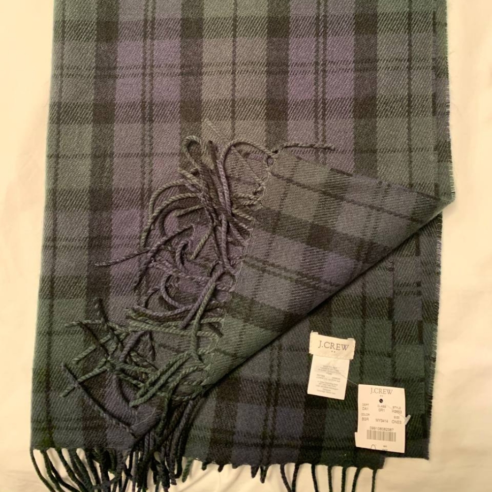 J. Crew Blackwatch Plaid Scarf